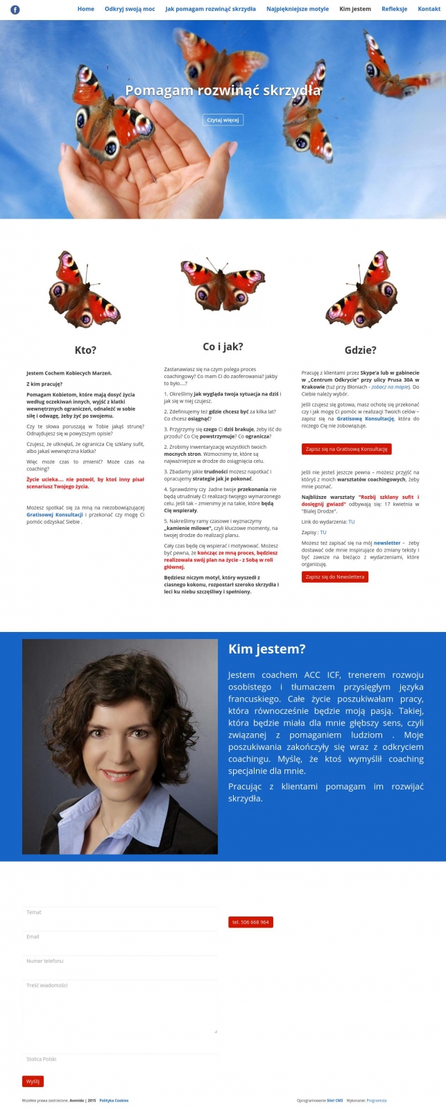 Strona www dla coacha