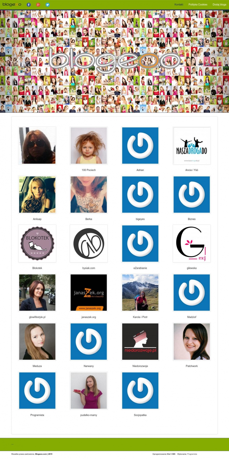 Katalog blogerów